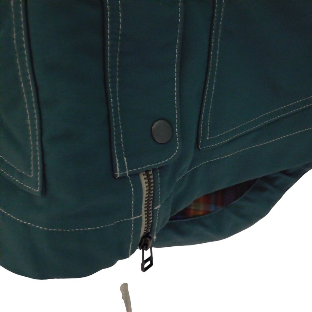 Toad & Co Forester Pass Parka Green Flannel Lined Pockets Size XL - Picture 4 of 10